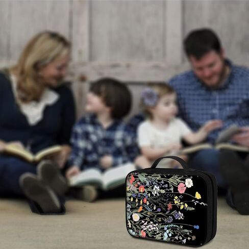 Bible Cover, Carrying Book Case Church Bag Bible Protective PU Leather Bible Covers with Handle and Zippered Pocket, for Standard and Large Size Bible 10.1x7.5x2 in,Lighthouse Beacon Clouds in Kuwait