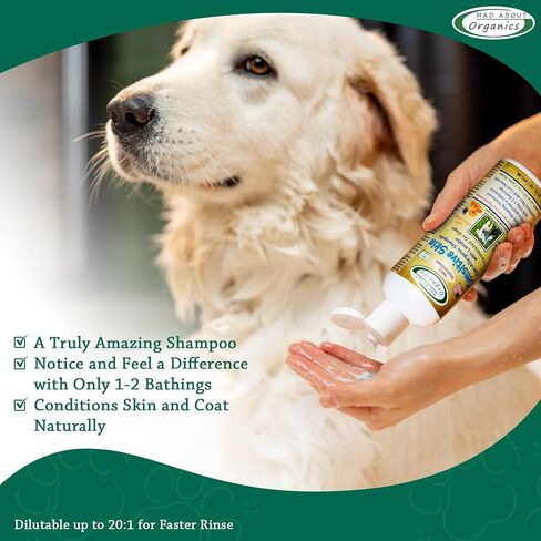 Dog Shampoo for Sensitive Skin - Lanolin-Enriched Formula - pH Balanced to Support Natural Oils - Light Citrus Scent - Suitable for All Dogs - Moisturizes and Softens Coats - 16 oz in Saudi Arabia