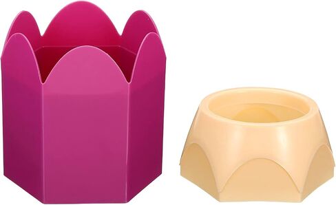 PATIKIL Pencil Holder, 2 Pack Pen Holder for Desk Cute Plastic Pencil Holder for Desk Pencil Holders Cup Organizer Pencil Shape, Blue Green in Kuwait