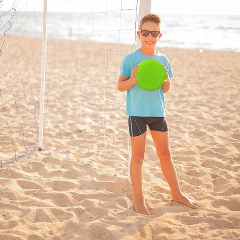ألعاب Sand Beach ، Jumbo 8 "ألعاب Flying Disc للبالغين ، لعبة قرص ساحة رياضية لإكسسوارات الشاطئ في الهواء الطلق ، الفناء الخلفي ، العشب ، الحديقة ، Flying Ring Gift Girls ، Stocking Stocker (8 Pack) in Kuwait