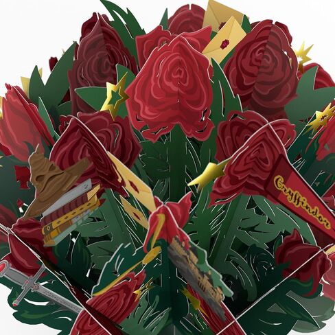 Lovepop Everyday Pop-Up Harry Potter Paper Flower Bouquet for Her and Him - Hedwig Flower Buds Bouquet for Boys, Girls, Men, Women - 12" Bouquet - Blank Note Card Included in Saudi Arabia