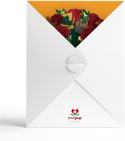 Lovepop Everyday Pop-Up Harry Potter Paper Flower Bouquet for Her and Him - Hedwig Flower Buds Bouquet for Boys, Girls, Men, Women - 12" Bouquet - Blank Note Card Included in Saudi Arabia