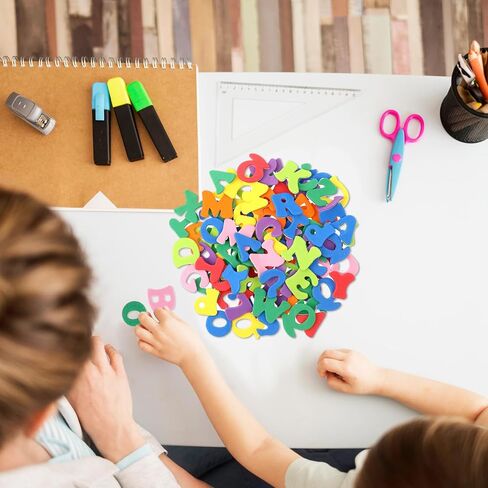 ملصقات رسائل الرغوة للحرف اليدوية ، 650 PCS ملصقات رغوة أبجدية صغيرة ، ملصقات ملصقات ملصقات A-Z ALPHABET ، مستلزمات الفنون الفنية لزخارف قرص DIY (0.79 بوصة) in Kuwait