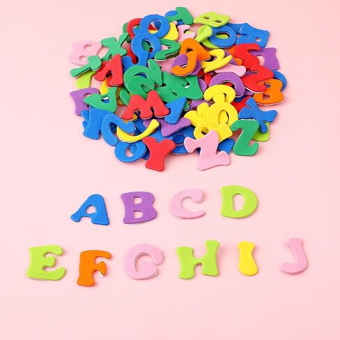 ملصقات رسائل الرغوة للحرف اليدوية ، 650 PCS ملصقات رغوة أبجدية صغيرة ، ملصقات ملصقات ملصقات A-Z ALPHABET ، مستلزمات الفنون الفنية لزخارف قرص DIY (0.79 بوصة) in Kuwait