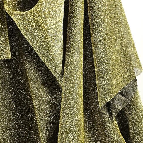Glitter Netting Fabric by The Yard Width 58Inches Entelare (Green 1yard) in Kuwait