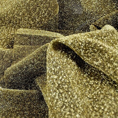 Glitter Netting Fabric by The Yard Width 58Inches Entelare (Green 1yard) in Kuwait
