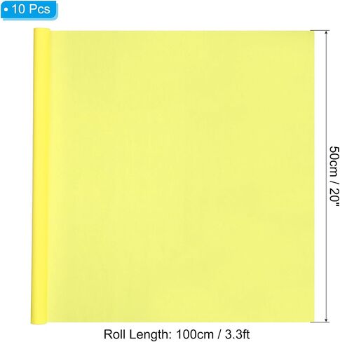 PATIKIL 3.3ft Crepe Paper Roll, 10 Roll 20" Width Soft Paper Streamer Sheet for Craft Flower Making Wrapping Party Birthday Wedding Decoration Ornament, Blue in Saudi Arabia