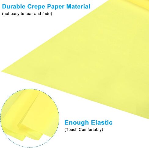 PATIKIL 3.3ft Crepe Paper Roll, 10 Roll 20" Width Soft Paper Streamer Sheet for Craft Flower Making Wrapping Party Birthday Wedding Decoration Ornament, Blue in Saudi Arabia