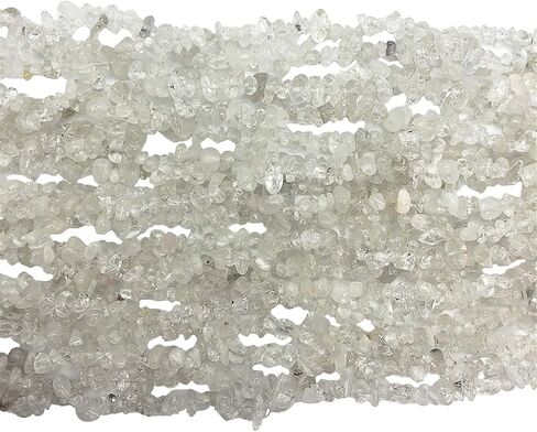 Fekuar 66" Irregular Tumbled Fluorite & Amethyst Chip Beads for Jewelry Making, Healing Crystal Drilled Loose Bead Strand DIY Craft Supplies, 5-8mm in Saudi Arabia