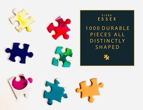 Elena Essex Puzzles for Adults 1000 Pieces - Lovebirds | Jigsaw Puzzles | 1000 Piece Puzzle for Adults | Colorful Art Butterflies and Birds Puzzle | 20x28inches in Kuwait