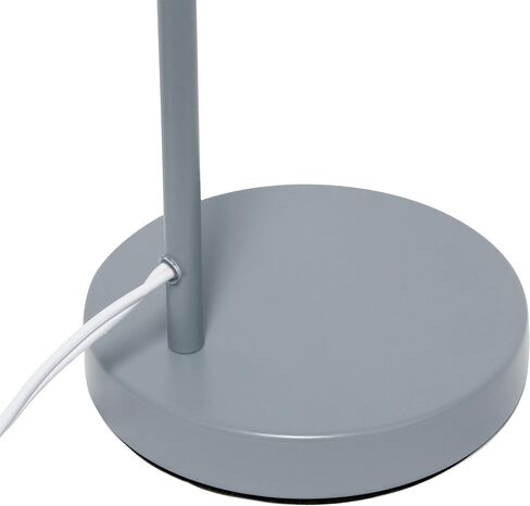 Simple Designs LD2022-WHT 18.19" Industrial Farmhouse Fusion Adjustable Cage Wire Office Accent Desk Lamp, White in Saudi Arabia