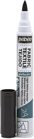 Pebeo 7A Marter Fabric Marker, 1 mm, Black in Saudi Arabia