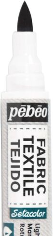 Pebeo 7A Marter Fabric Marker, 1 mm, Black in Saudi Arabia