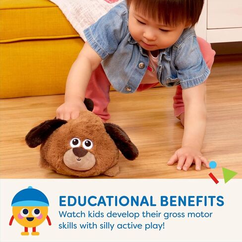 Battat – Plush Crawling Toy Dog – Interactive Stuffed Animal – Toy Puppy With Movement & Sounds – Tummy Time Toys For Toddlers – 12 Months + – Wag n' Waddle Pup in Saudi Arabia
