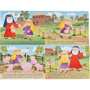 Fun Express - Make-A-Scene Parable Prodigal Son - Stationery - Stickers - Make - A - Scene (Lrg) - 12 Pieces