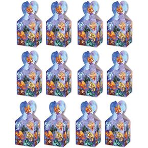 12 PCS أجنحة من Fire Dragon Paper Candy Joxes موضوع حفلة عيد ميلاد صناديق الحلوى حقائب الهدايا الموردين الحفلات.