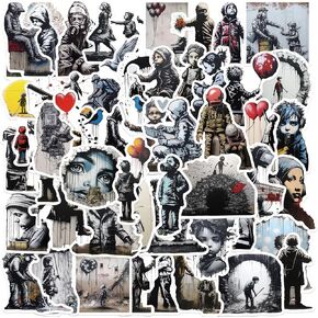 Street Graffiti Art Stickers |50pcs|for Toys Decal Stickers Laptop Water Wottles Snowboard Luggage Hydro Flasks Waterproof Vinyl Decal for Teens Adults,Kids Love