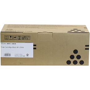 Ricoh 407539 SP C250 Black Toner Cartridge- 1 Pack in Retail Packing