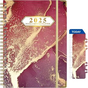 2025 Planner ، Weekly & Monthly 12 شهرًا Planner 2025 من يناير 2025 إلى ديسمبر. 2025 ، 6.1 "× 8.5" ، مخطط أكاديمي 2025 مع علامات تبويب ، ورق سميك ، ملزمة مزدوجة ، استخدام المنزل أو المكتب للهدايا
