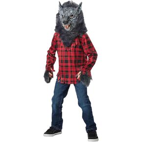 Boys Gray Full Moon Werewolf Costume for Halloween