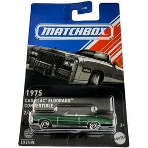 Matchbox 1975 Cadillac Eldorado Convertible, 1:64 Scale, Green, 2/6 Series