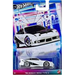 Hot Wheels 90s Street Scene, 96 Nissan 180SX Type X, 1/5, White