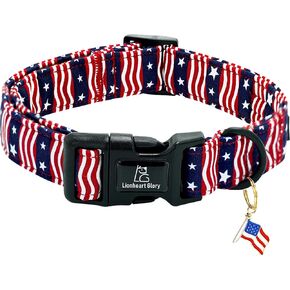 Lionheart glory Easter Dog Collar Colorful Collar for Medium Dog Collars Easter Egg Print Dog Collars Spring Female or Male Pet Gift Adjustable Heavy-Duty Holiday Dog Collar Plastic Buckle