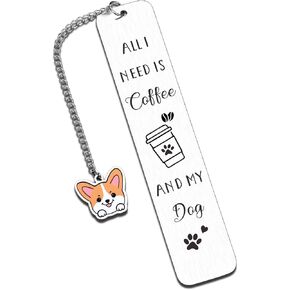 Corgi Gifts for Corgi Lovers, Corgi Dog Bookmark for Dog Lovers Gifts for Women, Dog Mom Gifts for Women, Cute Bookmarks Book Club Gifts for Readers Book Lovers Women, Book Marks for Reading Women Men
