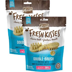 Merrick Fresh Kisses Double-Brush Dental Treats Variety Pack (5.5 Ounce (Pack of 2), Variety Pack)