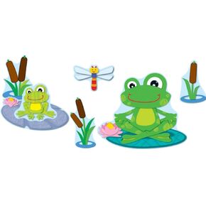 Carson Dellosa Funky Frogs Job Assignment Bulletin Board Set (110206)