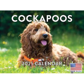 Cockapoo Calendar 2025 Monthly Wall Calender | American Made In The USA
