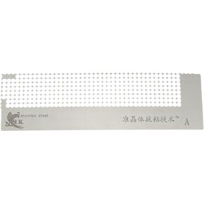 RLECS Stainless Steel Diamond Painted Ruler 13cm DIY Needlework Tool Accessory DIY Diamond Painting Cross Stitch Tools