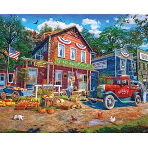 متجر White Mountain Buzzles Country Store - 1000 قطعة أحجية بانوراما