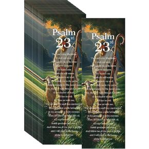 200 Pcs Christian Bookmarks Bulk Shepherd's Staff 23rd Psalm Bookmarks Inspirational Religious Bible Bookmarks for Teens Men Women