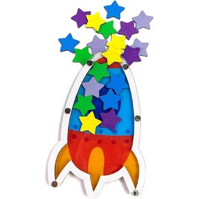 مكافأة Jar for Kids - Star Reward Jar للأطفال الصغار ، ومخطط المكافآت السلوكية ورسم الروتة للفتيان ، ومكافآت التدريب على السلوك تحفيز المسؤولية عن الفصل المنزلي مع 25 نجمة