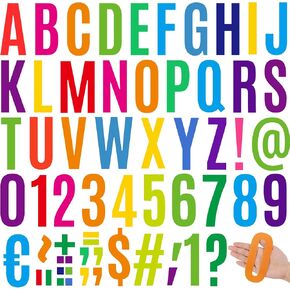 240pcs 5 بوصة رسائل لوحة نشرة ملصقات كبيرة ملصقات ملصقات ملصقات ألوان الأبجدية فينيل ورسائل ABC Clutouts لما بعد لوحة الطبول الطبخية الفصول الدراسية (ملونة ، 5 بوصات)