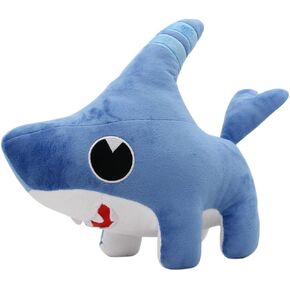 Large Shark Dog Stuffed Animal Plush Toy Kawaii Shark Puppy Plushie Doll (Blue)