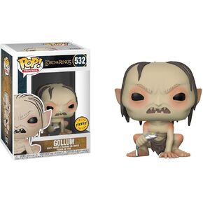 Funko Gollum (Chase Edition): Lord of The Rings x Pop! Movies Vinyl Figure & 1 Pet Plastic Graphical Protector Bundle [#532/13559 - B]