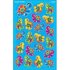 Trend Terrific Turtles Large superShapes Stickers, Classroom Incentives, 168 Count