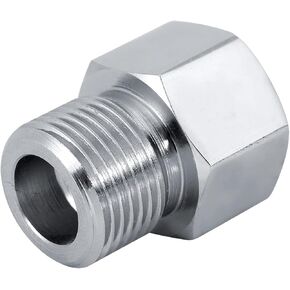 CO2 Regulator Tank Adapter, Cylinder Adapter Connector Converter with Highly Elastic Sealing Ring for Aquarium CO2 Regulator Female M22x1.5 to Male G5/8