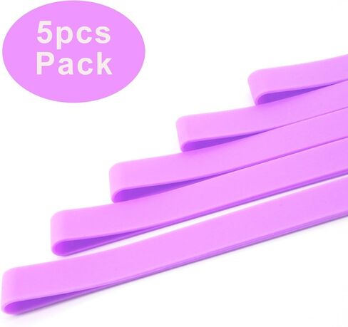 5 PCS Elastic Bands Planner Accessories Silicone Belt for Notebook DIY Multi-function Silicone Straps(Mixed,M for Junior/Medium Size) in Saudi Arabia