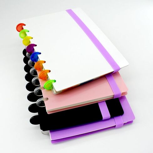 5 PCS Elastic Bands Planner Accessories Silicone Belt for Notebook DIY Multi-function Silicone Straps(Mixed,M for Junior/Medium Size) in Saudi Arabia