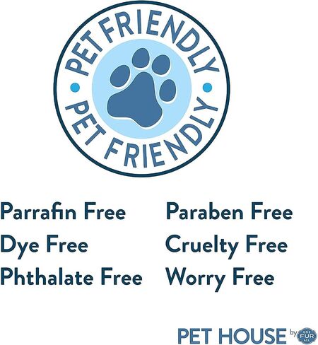 One Fur All Pet House Scented Candle, 9 OZ Glass Jar, 100% Plant-Based Soy Candle with a Cotton Wick, Clean Burning, Long Lasting Pet Odor Candles for Home, Sugar Cookies in Saudi Arabia