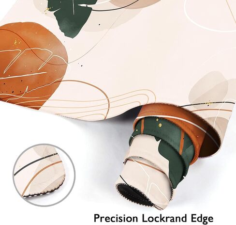 Arttown Bohemian Green Leaves Pad Mouse Mater Garing Summer Boho Botanical Flower Non-Slip Desk Pad Deed Pad and Mouse Desk Mat for Gamer ، Office & Home ، 31.5 × 15.7 in in Kuwait