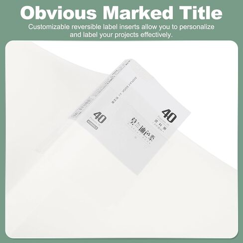 موثق M & G 30-pocket مع الأكمام البلاستيكية PP A4 (أبيض) ، مجلد محفظة فنية مع واقيات صفيحة واضحة ، عرض 60 صفحة لتنظيم المستندات ، 310x235x20mm in Saudi Arabia