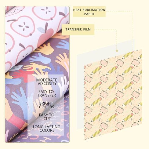Tintnut Tie Dye Sublimation Transfer Paper - 12 Sheets 12inchesx10inches, Rainbow Sublimation Transfer Ink Sheets Compatible with Cricut for DIY MugsTumblers Key Chain T-Shirts in Saudi Arabia