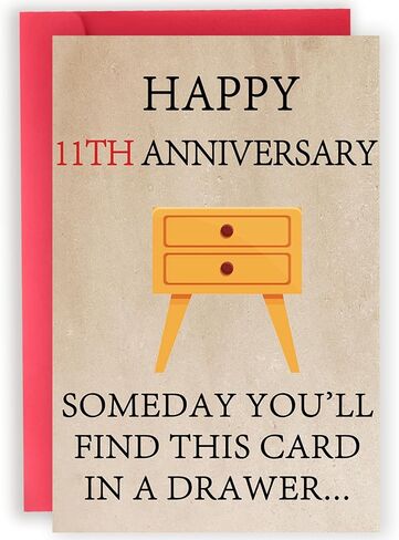 Happy 8 Year Anniversary Card for Him Her, Funny 8th Wedding Anniversary Card for Couple Husband Wife, Best Bronze Aday Gifts for Men Women, Sweet Valentines Gifts Ideas in Kuwait