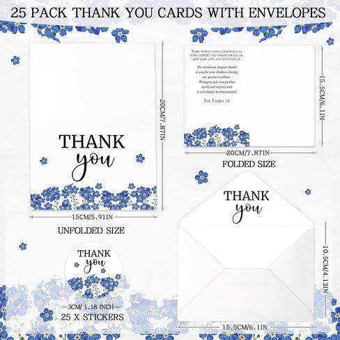 Marspark 25 Pack Thank You Sympathy Cards Funeral Thank You Cards with Envelopes Sticker and Message Memorial Bereavement Postcards for Family Friends Loved Ones Celebration of Life(Cardinals) in Saudi Arabia