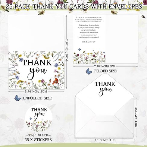 Marspark 25 Pack Thank You Sympathy Cards Funeral Thank You Cards with Envelopes Sticker and Message Memorial Bereavement Postcards for Family Friends Loved Ones Celebration of Life(Cardinals) in Saudi Arabia