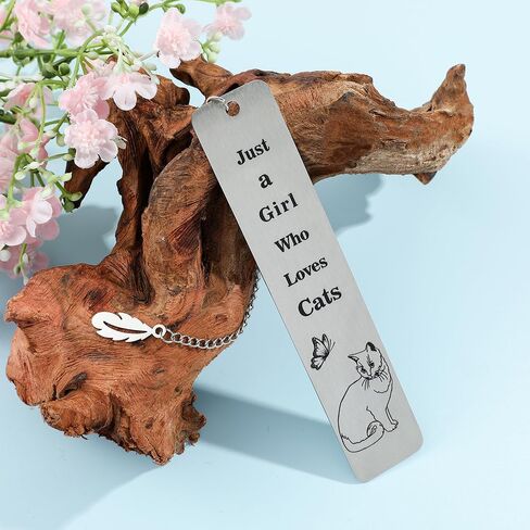 2pcs Funny Cat Bookmarks for Women, Reading Gifts for Cat Lovers Cute Book Marks Gift for Reading Women Bookworm Book Lovers Book Reading Accessories Christmas Stocking Stuffers (SQ0543+SQ0544+HE040) in Kuwait